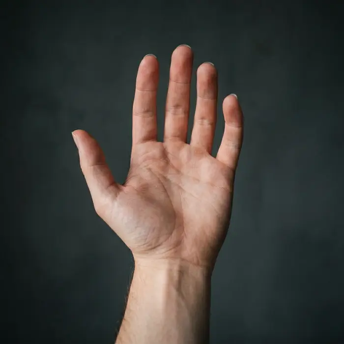 Main apaisée après une séance TheraDawn